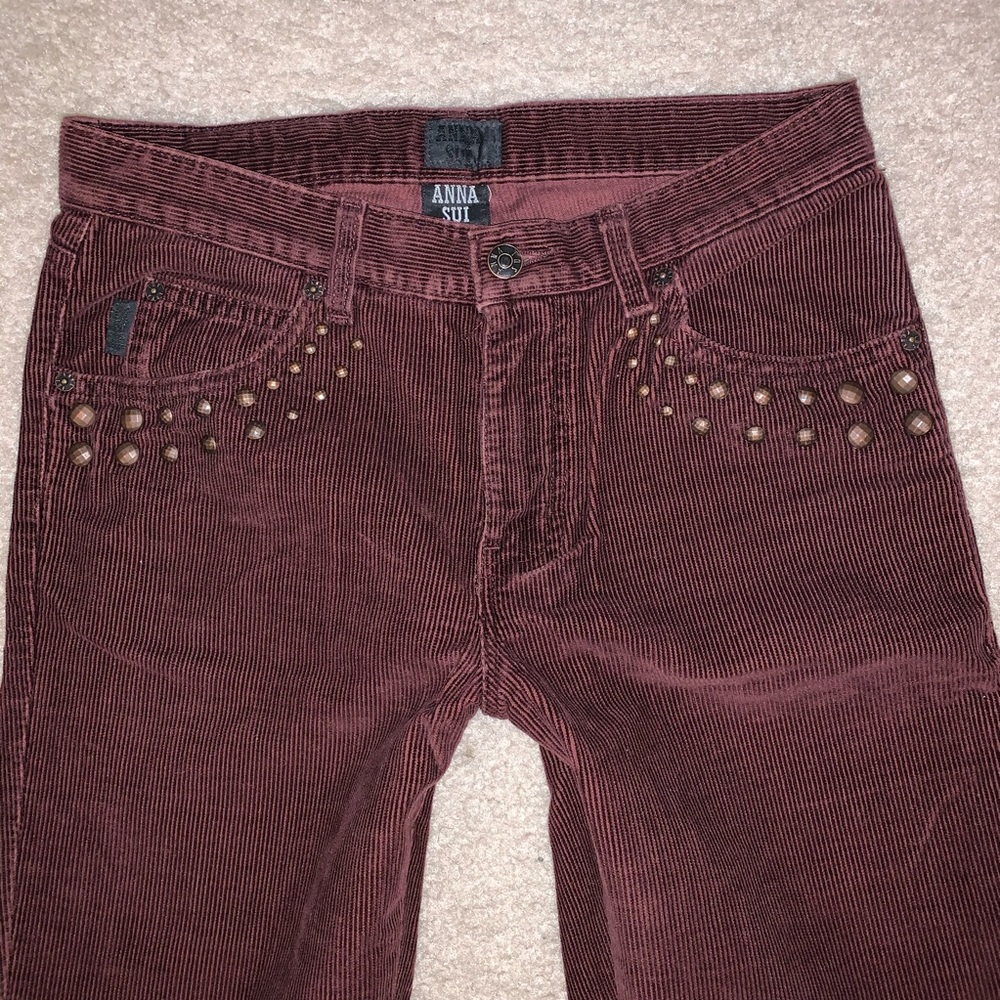Anna Sui Women's Corduroy Pants - Brown